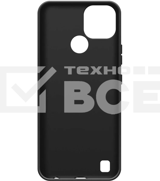 Чехол (клип-кейс) BoraSCO Silicone case для Realme C21 черный (матовый)