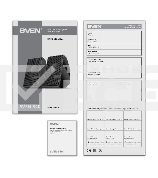 Колоки SVEN АС 340, черный (6 Вт, питание USB, Bluetooth)