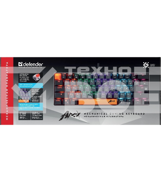Клавиатура Defender USB APEX GK-002 RU