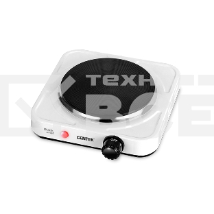 Электрическая плитка Centek CT-1506 (белый) 1конф ЧУГУН 155мм, 1000Вт, индикатор работы
