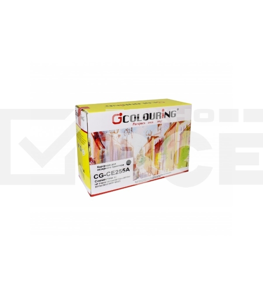 Картридж лазерный Colouring CG-CE255A/724 черный (6000 стр.) для принтеров HP LJ P3010/3015d/3015dn/3015n/3015x/3016/MFP M525/Canon LBP6750dn/6780x