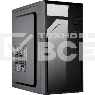 Компьютерный корпус KingPrice KPCC-MN208 черный без БП mATX 1x80mm 2x120mm 2xUSB2.0 audio