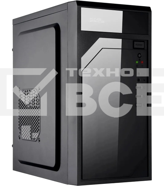 Компьютерный корпус KingPrice KPCC-MN208 черный без БП mATX 1x80mm 2x120mm 2xUSB2.0 audio