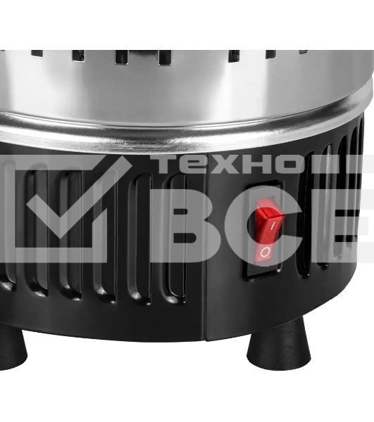 Шашлычница электрическая Kitfort KT-1405 1000Вт серебристый