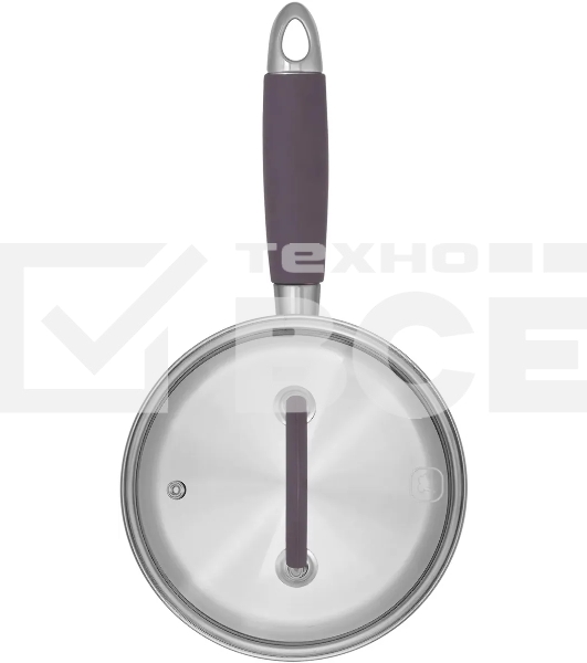 Ковш Rondell Akzent RDS-1386, 1.3 л, с крышкой, стальной