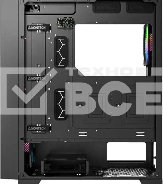 Компьютерный корпус Montech AIR 1000 PREMIUM черный без БП ATX 1x120мм 3x140мм 2xUSB3.0 audio bott PSU
