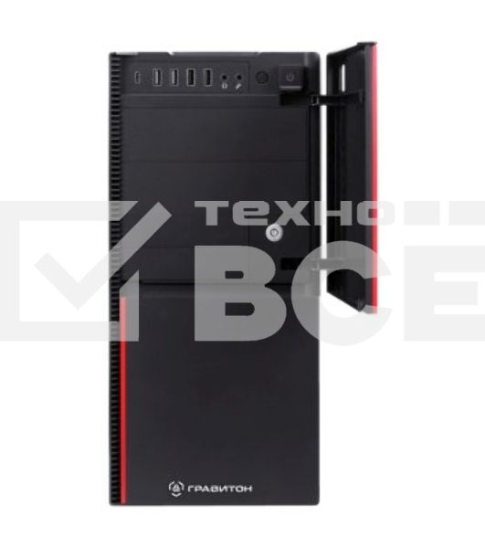 Персональный компьютер Гравитон Д50А AMD Ryzen 5 5600G(3.9Ghz)/8192Mb/256SSDGb/war 3y/black/noOS + /К+М