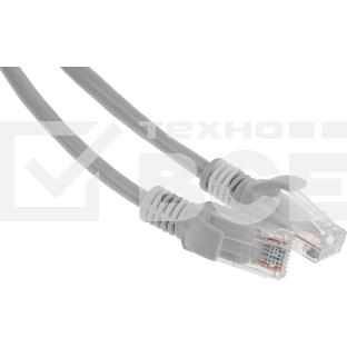 Патч-корд Premier PP12-1.5M 1000Гбит/с UTP 4 пары cat.5E CCA molded 1.5м серый RJ-45 (m)-RJ-45 (m)