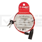 Замок тросовый Зубр Мастер, 3 ключа в комплекте, длина троса 950мм, d 10мм 37263-95, фото5