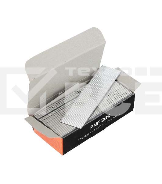 Гвозди PNF 30S для пневмостеплера ANG 210R, отделочные, тип 18GA, сеч.1.25x1.0, шляпка 2 мм, длина 30 мм, сталь, 5000 шт.