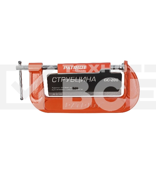 Струбцина PATRIOT GC-200, G-образная 200мм