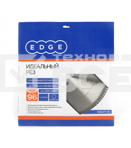 Диск EDGE by PATRIOT пильный по алюминию 305x96x30/25,4 negative