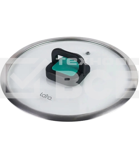 Кастрюля LARA LR02-245 Изумруд 6,4 л, нержавеющая сталь, с крышкой