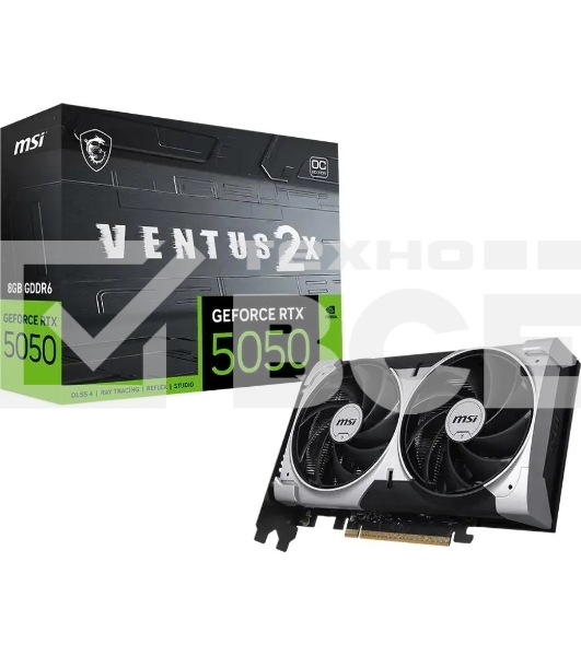 Видеокарта MSI RTX 5050 VENTUS 2X 8Gb GDDR6 128bit 3xDP HDMI 2FAN RTL