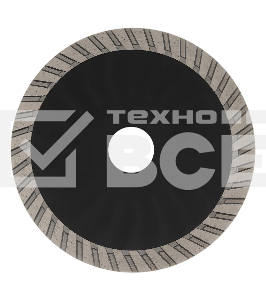 Диск алмазный отрезной Denzel ф125 х 22,2 мм, Турбо, сухое резание, HWD92