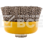 Щетка для УШМ Denzel 100 мм, М14, чашка, витая нержавеющая проволока 0,3 мм, фото7