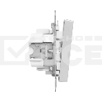 Механизм выключателя EKF UP1-SWA-14 одноклавишный, с подсветкой, алюминий Эпика, фото4