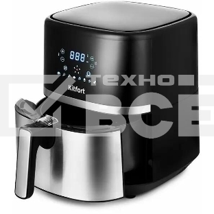 Аэрогриль Kitfort КТ-2221 черный/серебристый