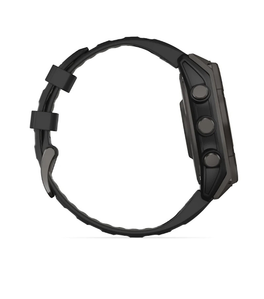 Смарт-часы Garmin Fenix 8 Solar Sapphire 47мм 1.3' корп.серый рем.черный (010-02906-11)