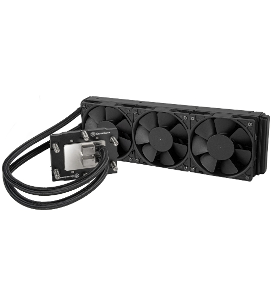 Система жидкостного охлаждения SilverStone XE360-SP5 черный, 360 мм, 3x120 мм, 600-2800 об/мин, 46 дБ, PWM, SP5, без подсветки