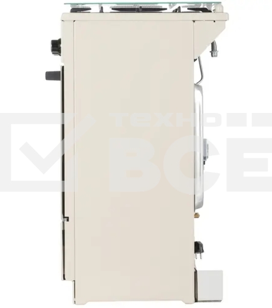 Плита газовая De Luxe 5040.40Г (кр) ЧР-013 бежевый, конфорок 4 шт, духовка 46 л, 50 см x 85 см x 50 см