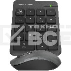 Числовой блок + мышь A4Tech Fstyler FG1600C Air клав:серый мышь:серый/черный USB беспроводная slim (FG1600C), фото3