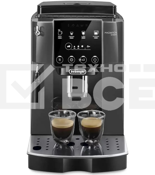 Кофемашина автоматическая DeLonghi ECAM220.22.GB черный, исп. кофе - зерновой/молотый, 1.8 л, 1450 Вт, 15 Бар.