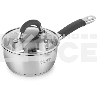 Ковш Rondell Flamme RDS-026, 1.3л, 16см, с крышкой, стальной