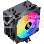 Устройство охлаждения(кулер) Oklick OG-CPC180FRGB-PWM1 RGB Soc-AM5/AM4/1151/1200/2066/2011/1700 черный 4-pin 20dB Al+Cu 180W 820gr Ret, фото3