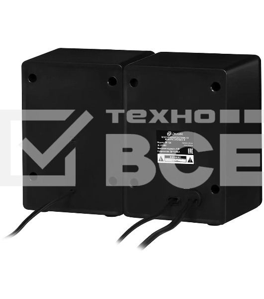 Колонки Oklick OK-126 2.0 черный 6Вт