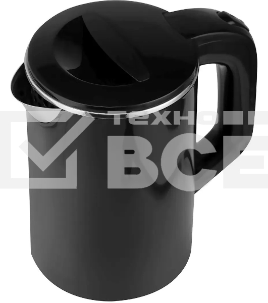 Чайник Centek CT-0006 черный, 1100 Вт, 0.6 л