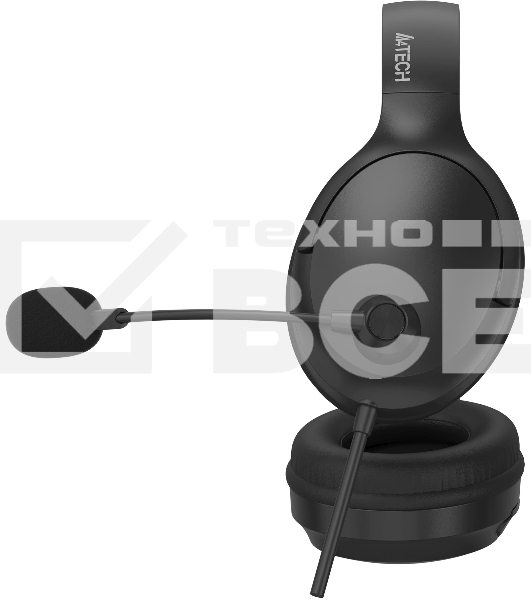 Наушники с микрофоном A4Tech Fstyler FH280U черный 2м мониторные USB оголовье