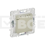 Розетка 1-местная IEK SKANDY SK-R11B (SK-R16-16-44-K10) с заземлением, с защитными шторками и крышкой 16А IP44, бежевый, фото 1