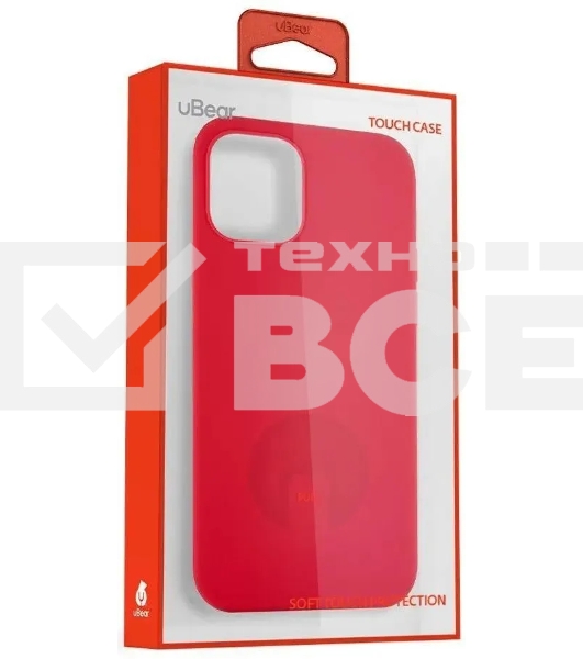 Чехол (клип-кейс) UBEAR Touch Case, для Apple iPhone 12 mini, красный cs61rr54th-i20