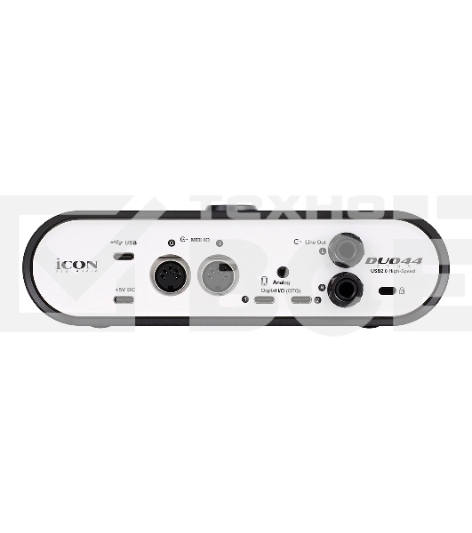Аудиоинтерфейс USB Icon Duo44 Dyna B/W АЦП/ЦАП: 24 бит/192 кГц, 127 дБ, входы/выходы: 2хCombo XLR/TRS/ 2х1/4