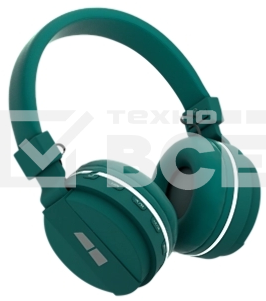 Наушники беспроводные накладные MORE CHOICE (4610196401046) HW15 Green