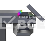 Стол для компьютера Cactus CS-EDXL-GbK столешница МДФ, черный карбон, каркас черный 140x60 см, фото2