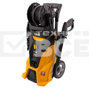 Моечная машина высокого давления Denzel R-210iD, 2600 Вт, 210 бар, 8,0 л/мин, асинх. двиг., бараб.