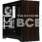 Корпус Formula V Line TimberLine T0 Black, ATX, wood+plastic front, TYPE-C*1, USB3.0*2, FRONT 3x120мм FRGB, REAR 1x120мм FRGB, фото 1