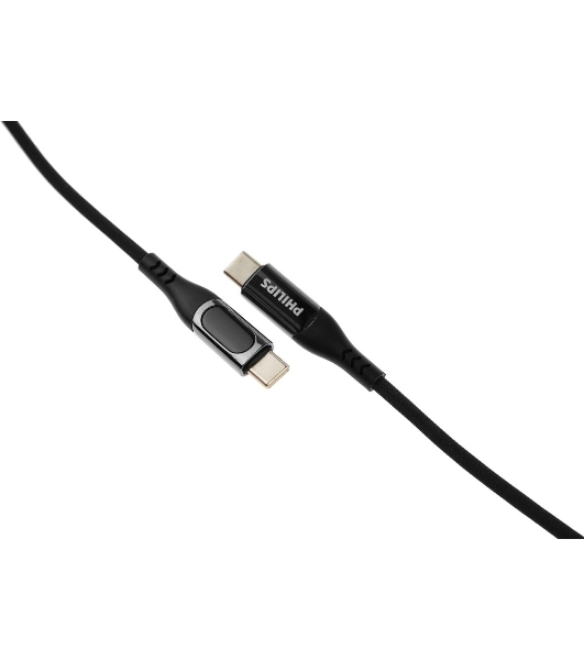 Кабель Philips DLC9100 USB Type-C (m)-USB Type-C (m) 1.2м черный коробка (упак.:1шт)