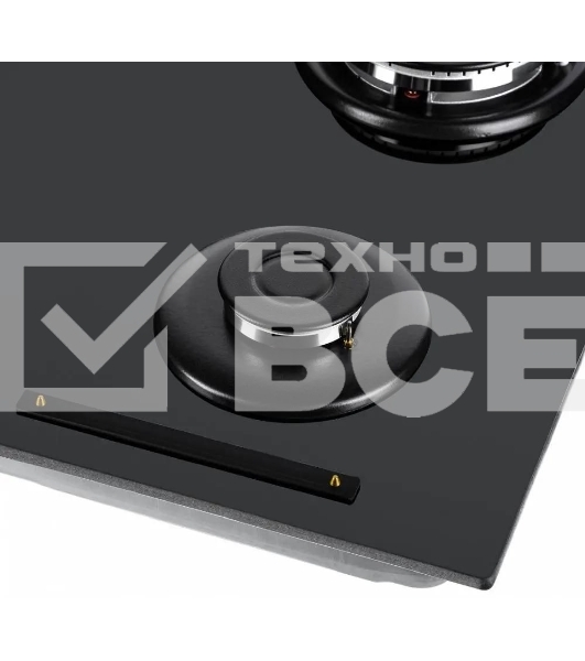 Газовая варочная панель Maunfeld EGHG.64.63CB/G, 4 конфорки, закаленное стекло, черный