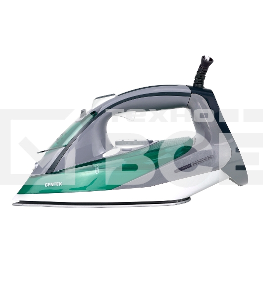Утюг Centek CT-2309 зеленый/серый, 2800 Вт, 40 г/мин, 145 г/мин, 270 мл