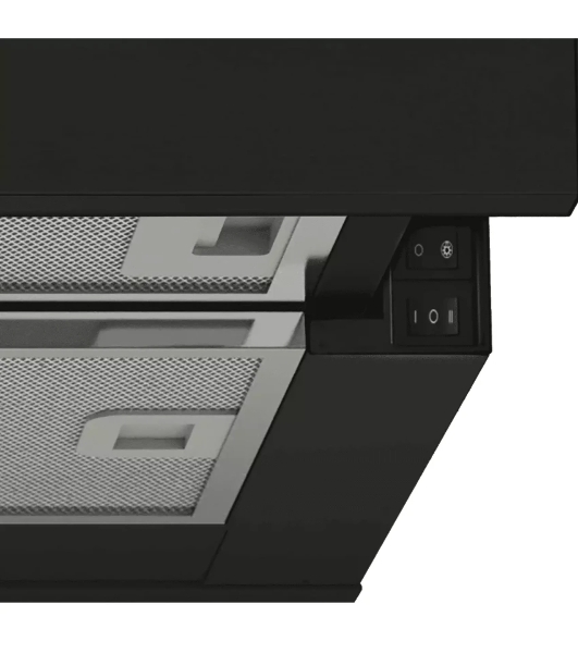 Вытяжка встраиваемая Candy CBT60RBG-07 чёрный, 60 см, 650 м³/ч, 70 дБ