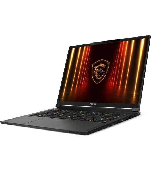Ноутбук MSI Stealth A16 AI+ A3XWHG-232XRU/16'/OLED/AMD Ryzen AI 9 HX 370/32Gb/2Tb SSD/NVIDIA RTX 5070 Ti 12Gb/NoOS/черный/2.1kg