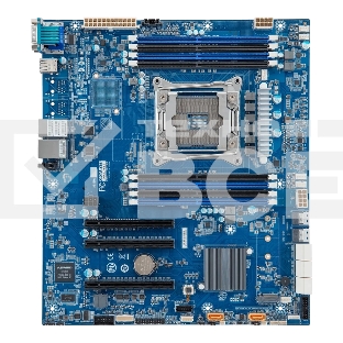 Серверная материнская плата Gigabyte MF51-ES2, LGA 2066, Intel C422, 8xDDR4 ECC, 8xSATA, 1xM.2, 3xPCIe 3.0 x16, 1xVGA, 2x 1Gb LAN, 2xUSB-A 2.0, 2xUSB-A 3.2 Gen 1, SSI-CEB