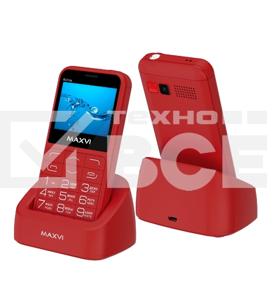 Мобильный телефон Maxvi B231ds красный