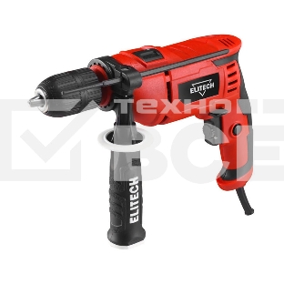 Дрель Elitech ДУ 085РЭ, 850 Вт, сетевая, ударная