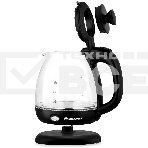 Чайник электрический BRAYER BR6106, 1100 Вт, 1 л, стеклянный, автоотключение, подсветка, черный, фото3