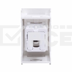 Розетка телефонная DKC Viva 45018 1-м 1 мод, RJ12, 6P6C, белый, фото2
