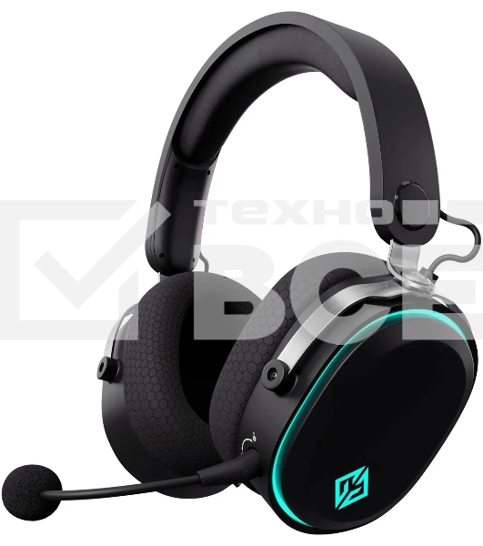 Наушники с микрофоном GMNG GG-HS405W черный мониторные BT/Radio/3.5mm оголовье